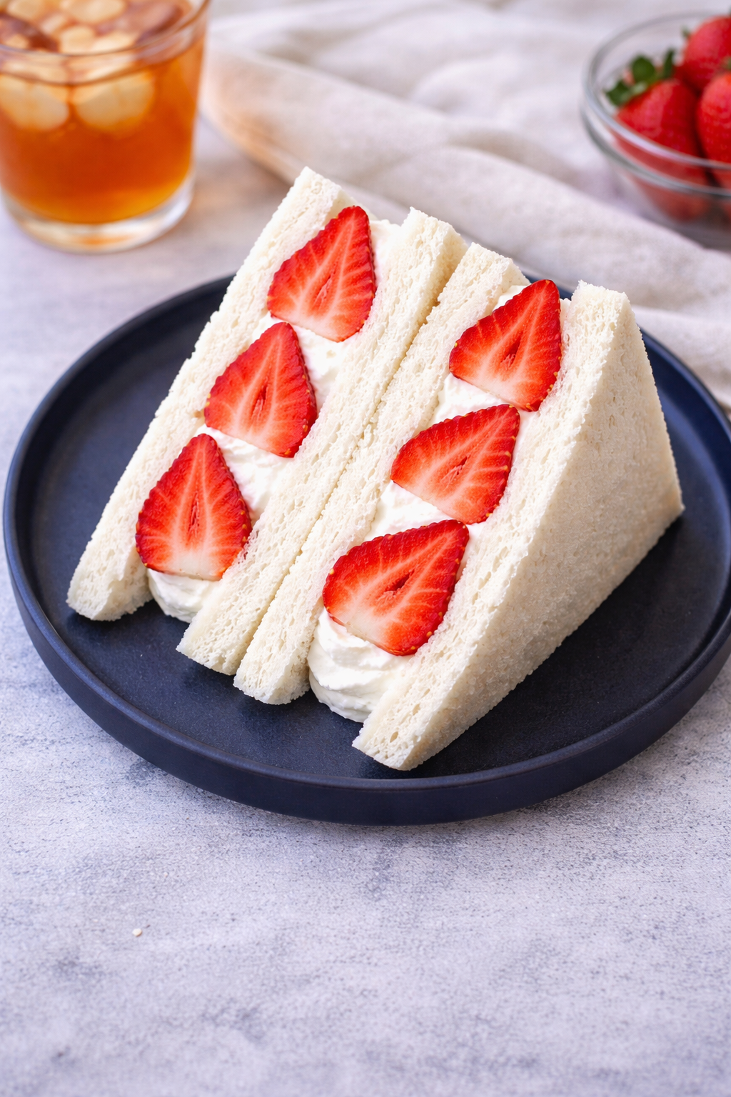 Strawberry Fruit Sando – Easy Japanese Fruit Sandwiches Tokyo Style