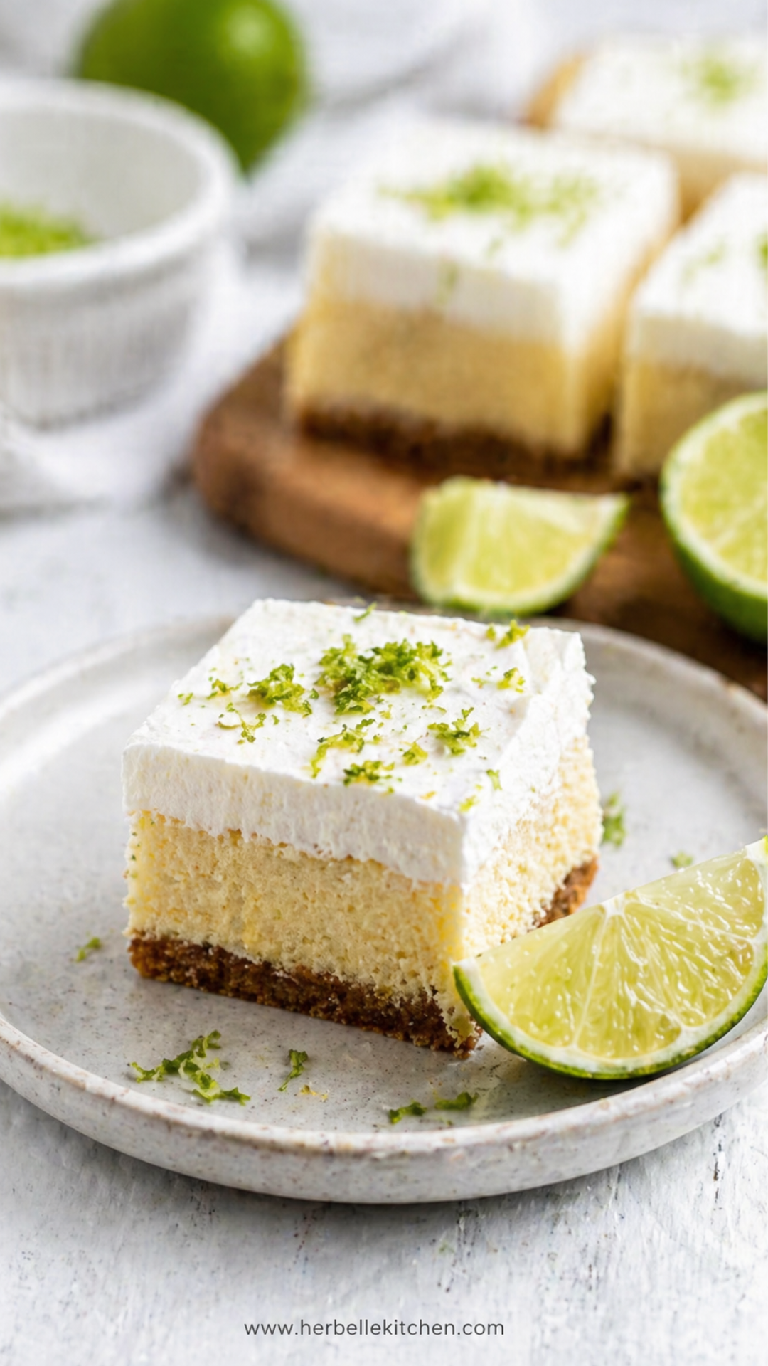 Tropical Key Lime Pie Blondies with Rich Citrus Flavor and Soft Texture